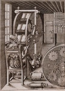 “The Book Wheel” A. Ramelli, Le diverse et artificiose machine del Capitano Agostino Ramelli (1588) Image credit: http://smithsonianlibraries.tumblr.com/