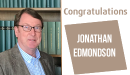 Congratulations Jonathan Edmondson